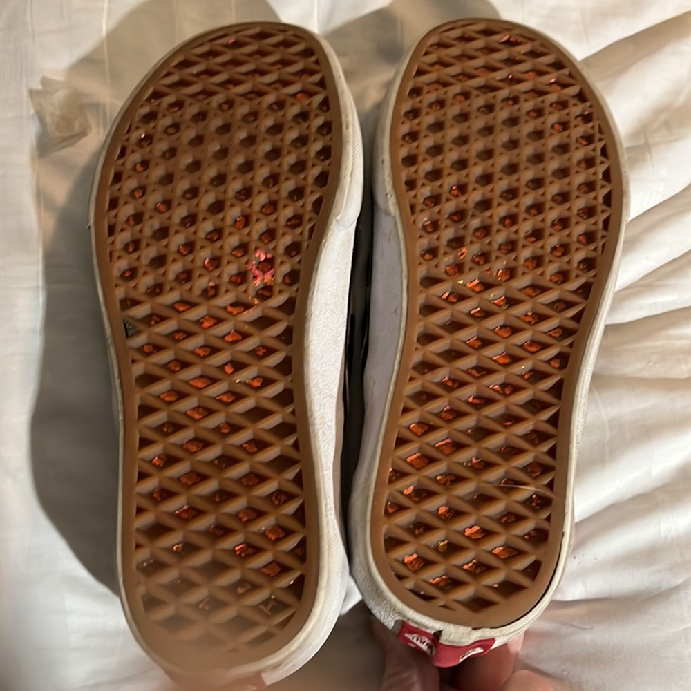 Vans size 6.5 black and white slip ons - Picture 3 of 5